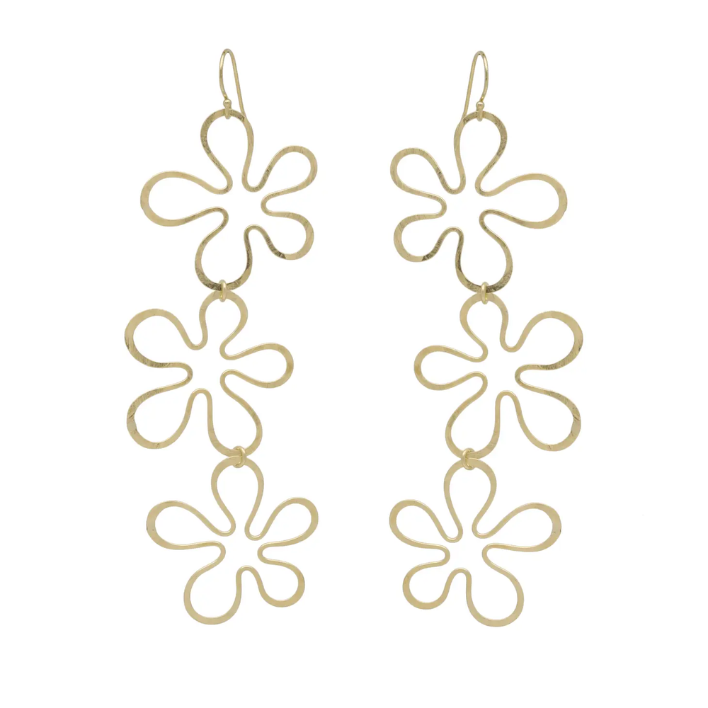 Agapantha Flora Chandelier Earrings 14k Gold Fill