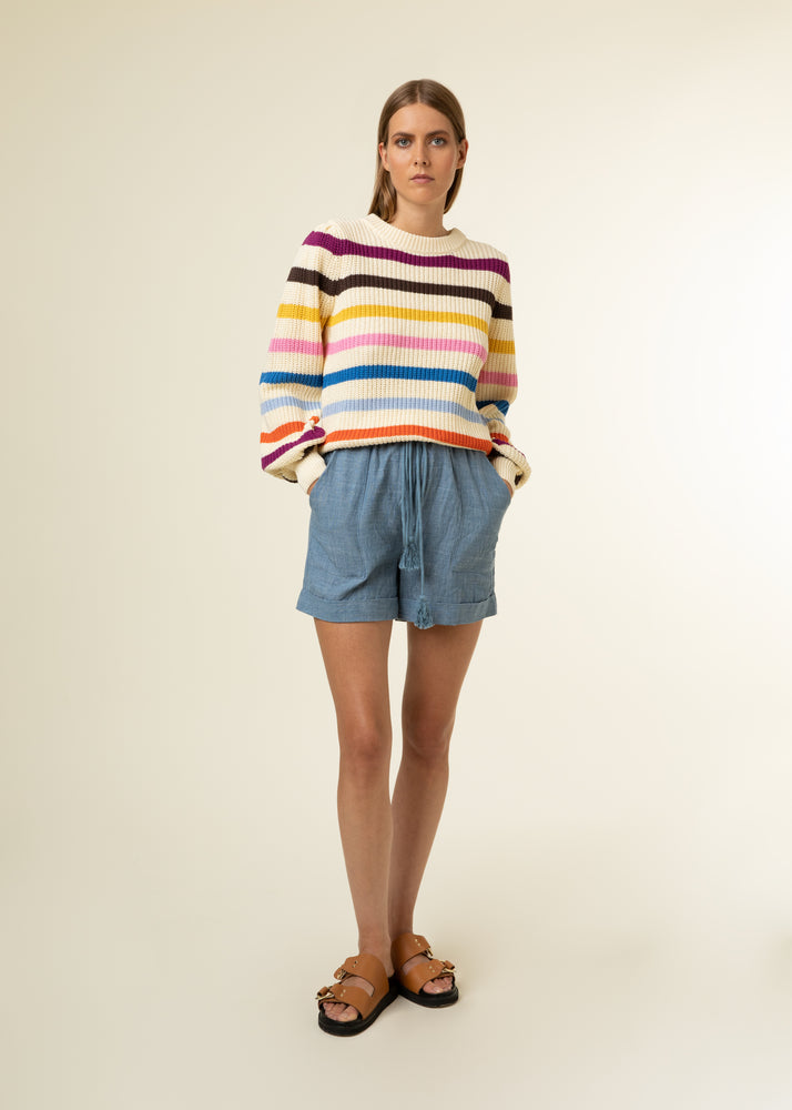 Celeste Sweater Creme Stripe